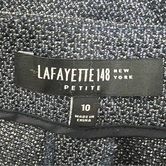 LAFAYETTE 148 'barrow' Pants In Armada Multi size 10 Petite - Picture 5 of 7
